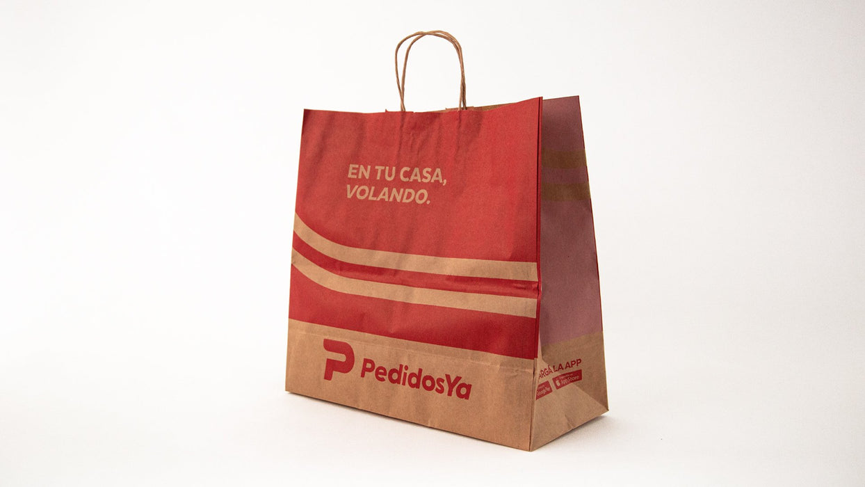 PedidosYa bolsa con asa - Caja 400 un.
