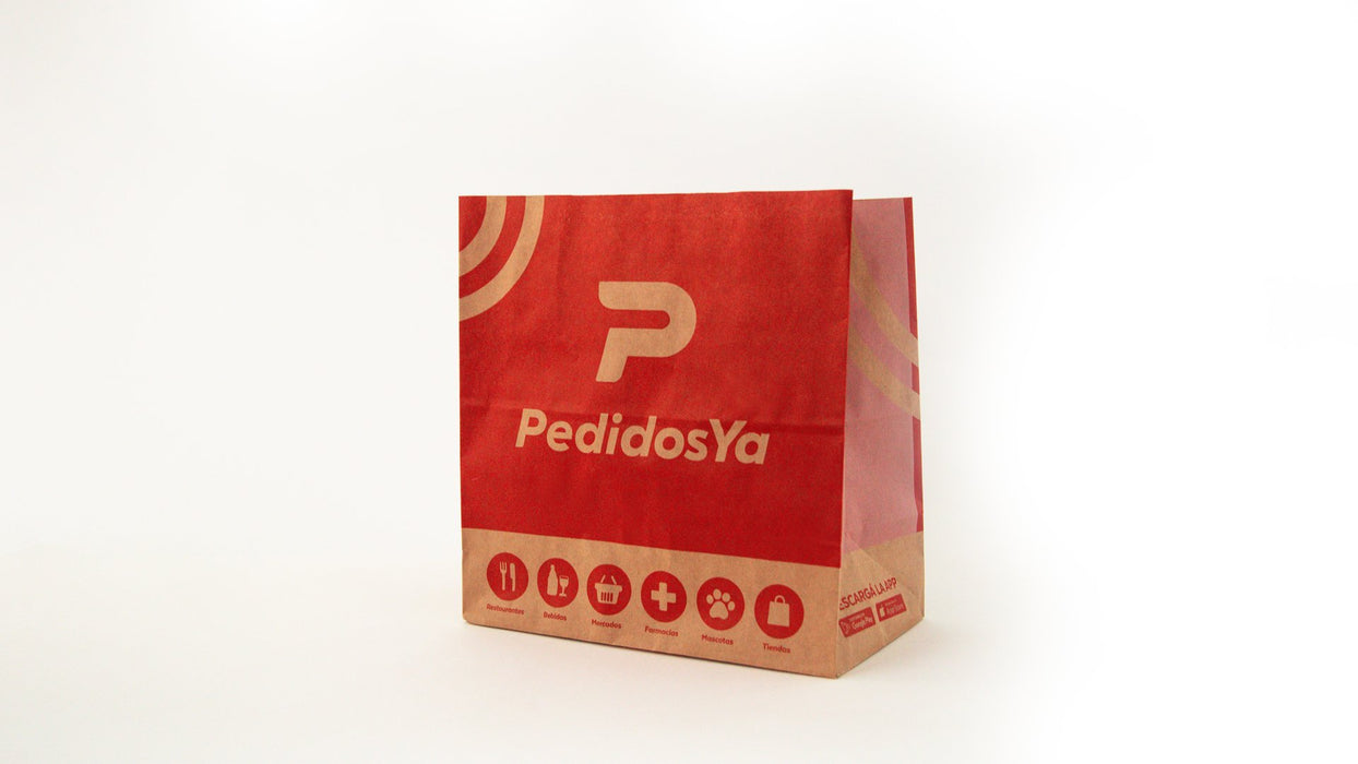 PedidosYa bolsa sin asa - Caja 200 un.
